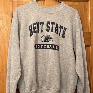 Kent state Softball cotton crewneck. Size M